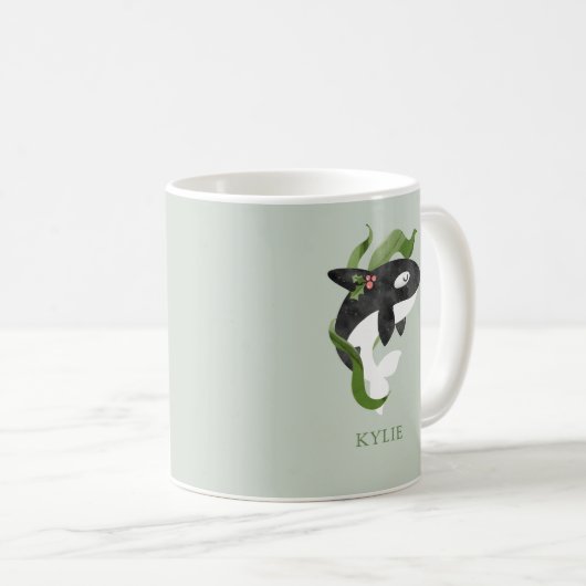 Orca Christmas Mug (Devant droit)