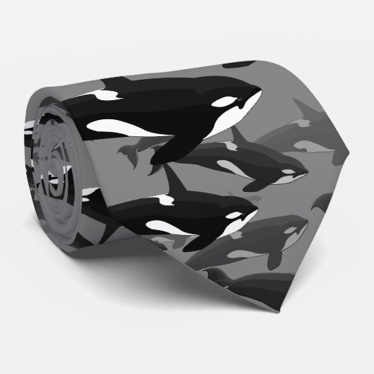 Orca Cravate Killer Whale Necktie Enregistrer le c (Roulé)