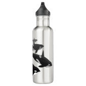 Orca Custom Killer Whale Art-flessen Waterfles (Rechts)
