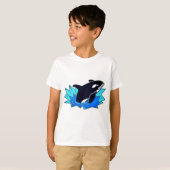 Orca, Fish, Penguin Enemy T-shirt (Voorkant volledig)
