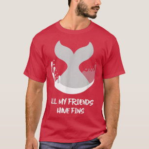 Orca Fish Whale Dolphin Shark Mermaid Mijn vriende T-shirt