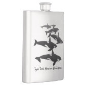 Orca Flask Custom Killer Whale Art Drink Flask Flacon (Rechts)