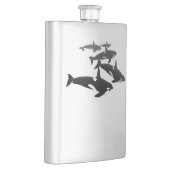 Orca Flask Custom Killer Whale Art Drink Flask Heupfles (Rechts)