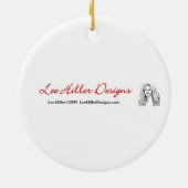 Orca Freedom Art Keramisch Ornament (Achterkant)