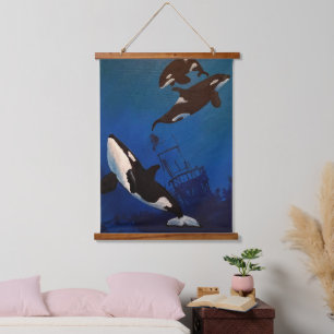 Orca Hangend Wandkleed