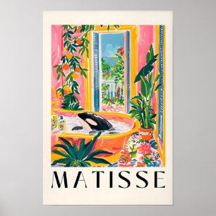 Orca In Badkuip Poster, Matisse Print, Maximalist Poster