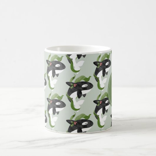 Orca Initiaal Kerstmis Mok (Center)
