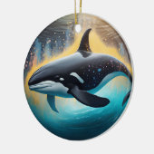 Orca Keramisch Ornament (Links)