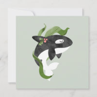 Orca Kerstfeestdag Kaart