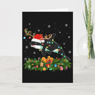 Orca Kerstverlichting Rendier Kerstman Hoed Orca K Kaart
