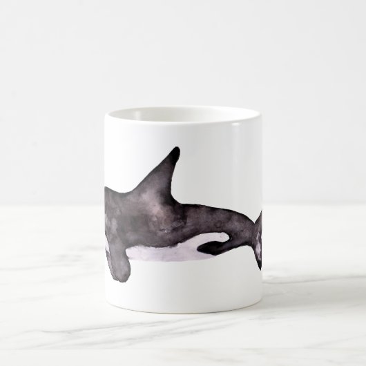 Orca Killer Whale aquarelle Mug (Centre)
