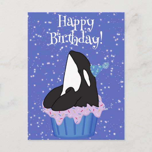  orca Killer Whale Birthday Briefkaart (Voorkant)