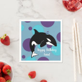 Orca Killer Whale Birthday Servet (Insitu)