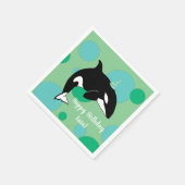 orca Killer Whale Birthday Servet (Hoek)