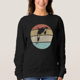 Orca Killer Whale Dolphin Retro Sunset Orc Trui