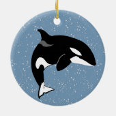 Orca Killer Whale Keramisch Ornament (Achterkant)