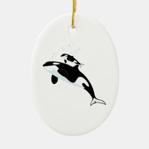 Orca Killer Whale Keramisch Ornament