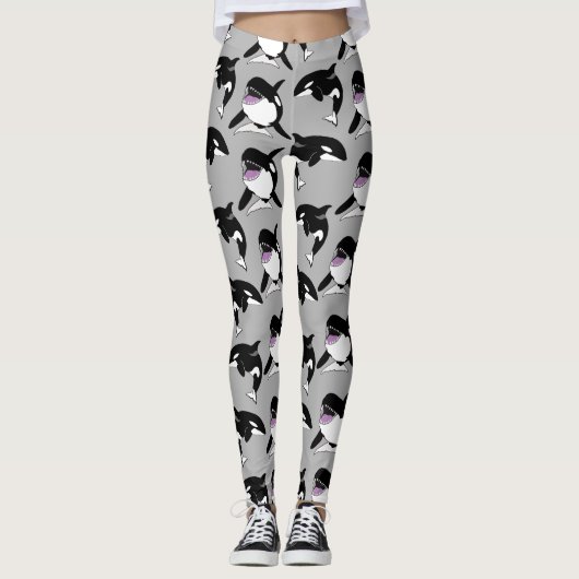 Orca Killer Whale Leggings (Voorkant)