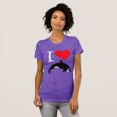 Orca Killer Whale Love Heart T-shirt (Voorkant volledig)