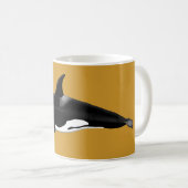 Orca / Killer Whale Mug Yellow Koffiemok (Voorkant rechts)