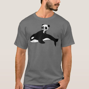 Orca Killer Whale Panda Beer Baby Gift Raglan Basi T-shirt