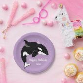 Orca Killer Whale Papieren Bordje (Feest)