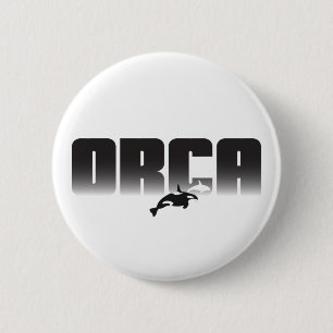 Orca Killer Whale Ronde Button 5,7 Cm