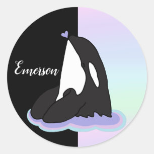 Orca Killer Whale Ronde Sticker