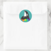 Orca Killer Whale Ronde Sticker (Tas)