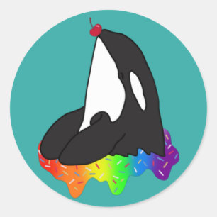 Orca Killer Whale Ronde Sticker