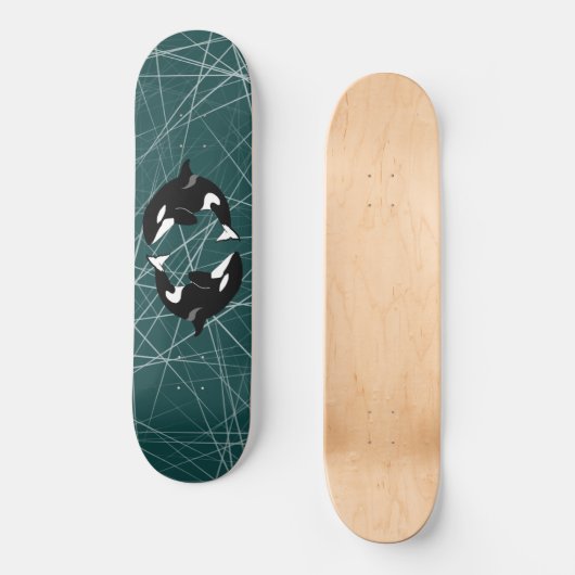 Orca Killer Whale Skateboard (Voorkant)