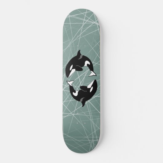 Orca Killer Whale Skateboard (Voorkant)