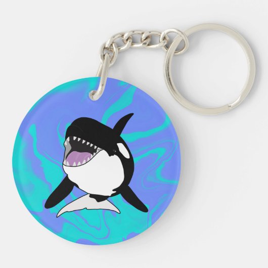 Orca Killer Whale Sleutelhanger (Achterkant)
