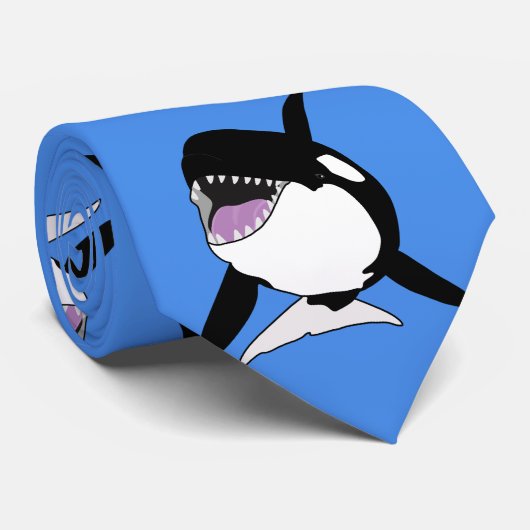 Orca Killer Whale Stropdas (Opgerold)