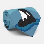Orca Killer Whale Stropdas (Opgerold)