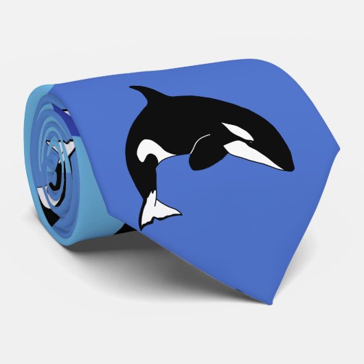 Orca Killer Whale Stropdas (Opgerold)