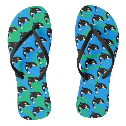 Orca Killer Whale Teenslippers (Voetbed)