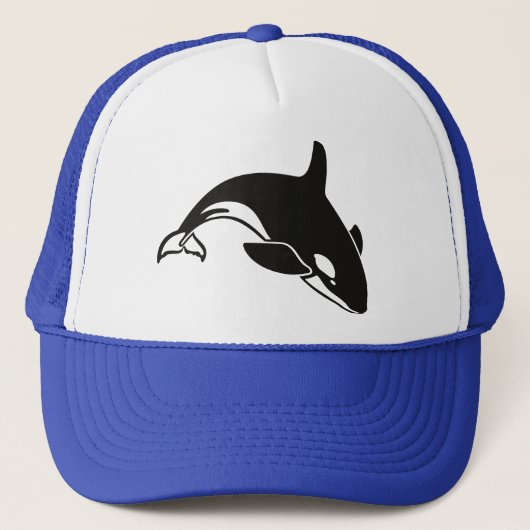 Orca Killer Whale Trucker Hat Trucker Pet (Voorkant)