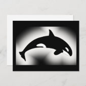 Orca Killer Whale White Briefkaart (Voorkant / Achterkant)