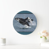 Orca Killer Whales Breach Grote Klok (Huis)