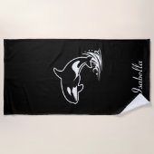 Orca Leaping Strandlaken (Voorkant)