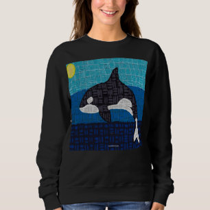 Orca (levendig) - Dames sweatshirt