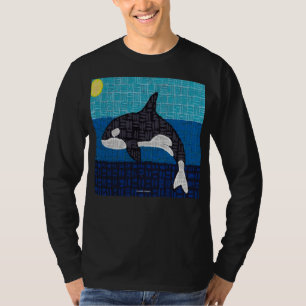 Orca (levendig) - Heren T-shirt met lange mouwen