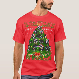 Orca Lover Xmas licht Ugly Orca kerstboom Sw T-shirt