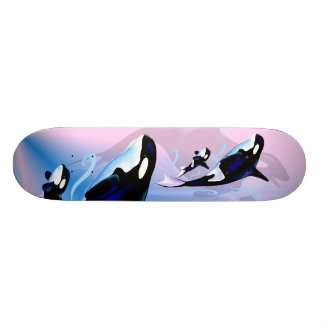 Orca Mam en Baby Skateboard