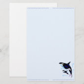Orca Mam en Baby- Stationery Briefpapier (Voorkant / Achterkant)