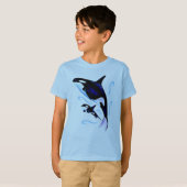 Orca Mam en Baby T-shirt (Voorkant volledig)