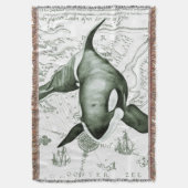 Orca Map Green Deken (Voorkant Verticaal)