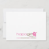 Orca Mobile en Wieg Flat Baby shower Invitation Kaart (Achterkant)