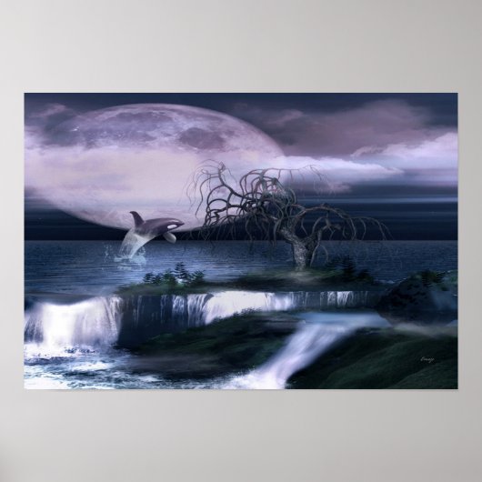Orca Moon Poster (Voorkant)